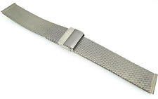 Milanaise Acier Inox, Bracelet Avec Barre Aristo-Vollmer 20 22 MM