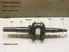Moteur Tecumseh HM80 155162E - Vilebrequin longueur hors tout 330 mm