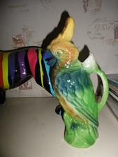 carafe perroquet en ceramique