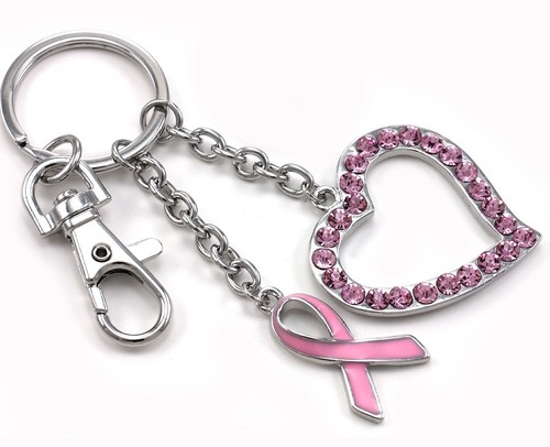 Pink heart ribbon breast - pink,