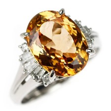 Bague diamant topaze