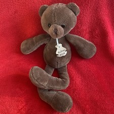 🇫🇷 Peluche Doudou Ours Marron Moelleux 38 Cm HISTOIRE D’OURS TTBE