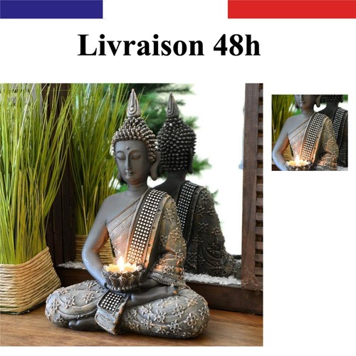 Statuette bouddha chinois 31cm - statuette,