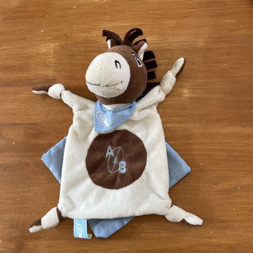 Doudou plat cheval marron - plat,