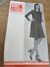  PATRON"MODES  DE PARIS " ROBE A MARTINGALE ELEGANTE     """   TAILLE   34  à 52