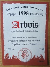 Etiquettes vin FRANCE ARBOIS