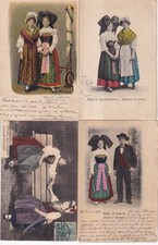Lot de 4 Cartes postales