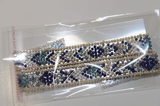 RUBAN THERMOCOLLANT Strass et perle Bordure hotfix Ruban DIY MOTIF ETHNIQUE 09