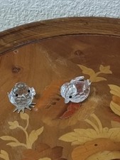 swarovski figurines Cristal Poussin Et Canard Collection Déco Vitrine 