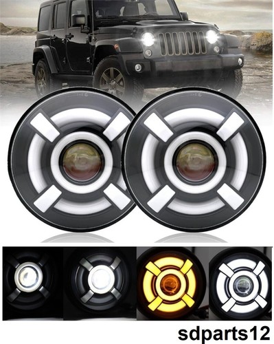 Phares avant led rond 40w - 40w, 7"