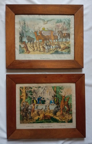 Paire cadres noyer et - paire,
