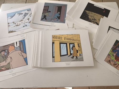Rare lot planches tintin - lot, 68