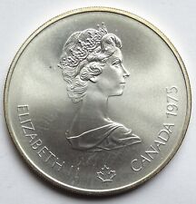 5 Dollars 1975 Canada XXI Olympiade Argent état SUP 24gr80