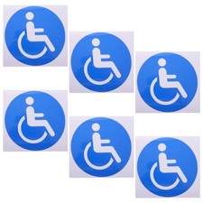  Panneau adhésif pour fauteuil roulant handicapé, 6 feuilles, pour automobile,