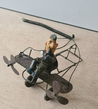 Ancien jouet ou objet de décoration vintage " Avion bimoteur"