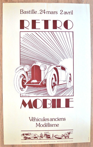 Affiche originale salon - , retro