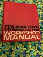 Workshop  / Manuel d'atelier  TRIUMPH  GT6 et Vitesse en FRANCAIS
