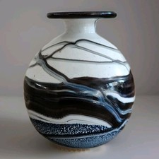 Gozo Malte vase miniature en pâte de verre  Vintage (7 cm).