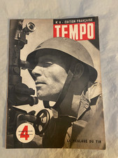 Deuxième Guerre Mondiale: "TEMPO" Magazine Italien édition Française n°8 06/1942