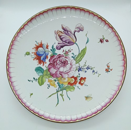 Grand plat decor floral - grand,