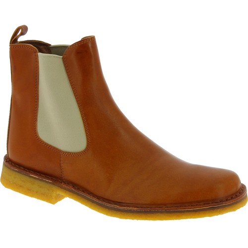 Bottine chelsea cuir marron - bottine,