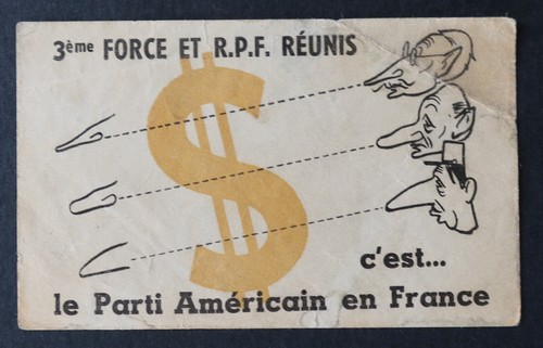 Tract papillon politique 1948