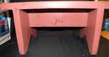 Vintage Wood Step Stool Peach Paint Sturdy Built