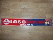 !! Ancienne echarpe foot vintage LILLE LOSC OL LYON Envoi GRATUIT !!