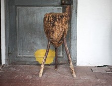 Billot bois tripode vintage