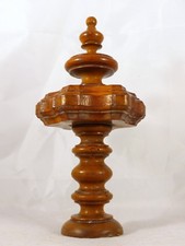 French Antique Architectural Turned Carved Wood Stairwell Finial Staircase #2