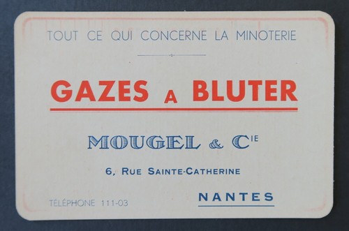 Carte visite gazes bluter - visite, a