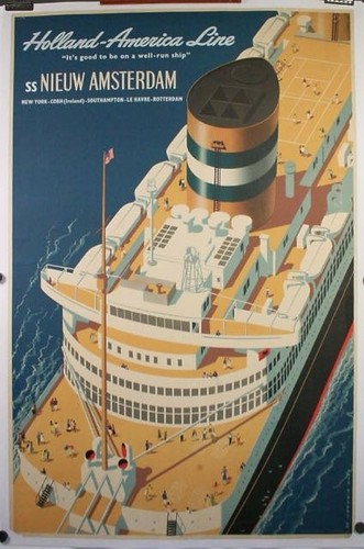 Affiche poster bateau - poster, paquebot