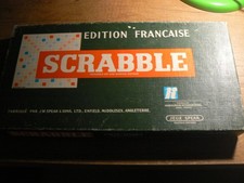 Scrabble, Édition Française  Ancien jeux de société et lettres