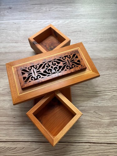 Boîte rotative bois de - en,