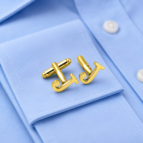 Boutons manchette lettres - j,