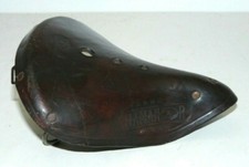 -ANCIENNE SELLE EN CUIR DE VELO  HAMANOR CYCLES / MOTOS COLLECTION VELO ANCIEN