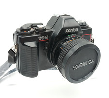 Appareil photo - Konica TC-X 35mm Film SLR Camera W Hexanon 50mm 1.8 Lens