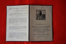 image décès Henri VAUGEOIS 11-04-1916 Orne fondateur Patrie Française estampe