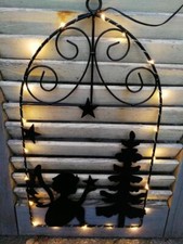 Fenêtre LED ange décoration de Noël éclairage hiver décoration extérieure