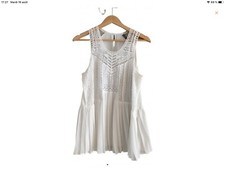 Tres beau haut blouse blanc detelle Ekyog 38 tbe