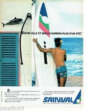 PUBLICITE ADVERTISING 106  1983  La  planche à voile Sainval SI
