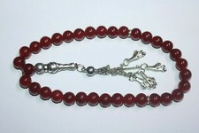 Chapelet islamique ambre rouge