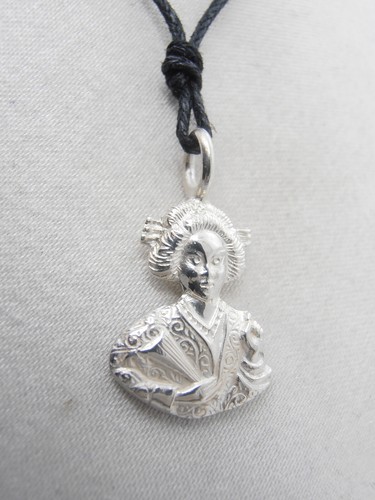 Pendentif avec geisha - pendentif,