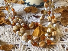 Collier ancien 3 rangs perles