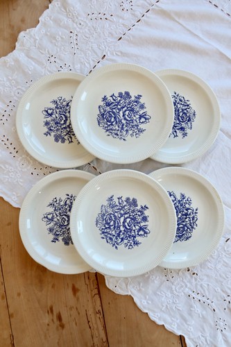 Assiettes dessert vintage - 6,