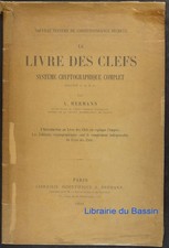 Le livre des clefs Système cryptographique complet A Hermann 1892 Tableaux seuls