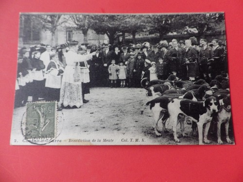Cpa chasse courre en - cpa,