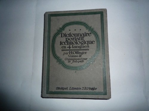 Offinger dictionnaire portatif - dictionnaire,