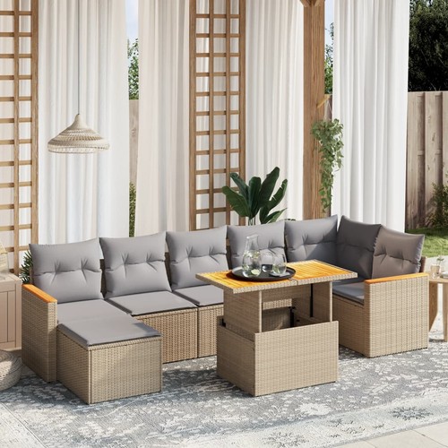 Salon jardin avec coussins - salon,