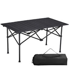 Table camping pliante aluminium - Table de camping pliable légère 95 x 55 x 50cm